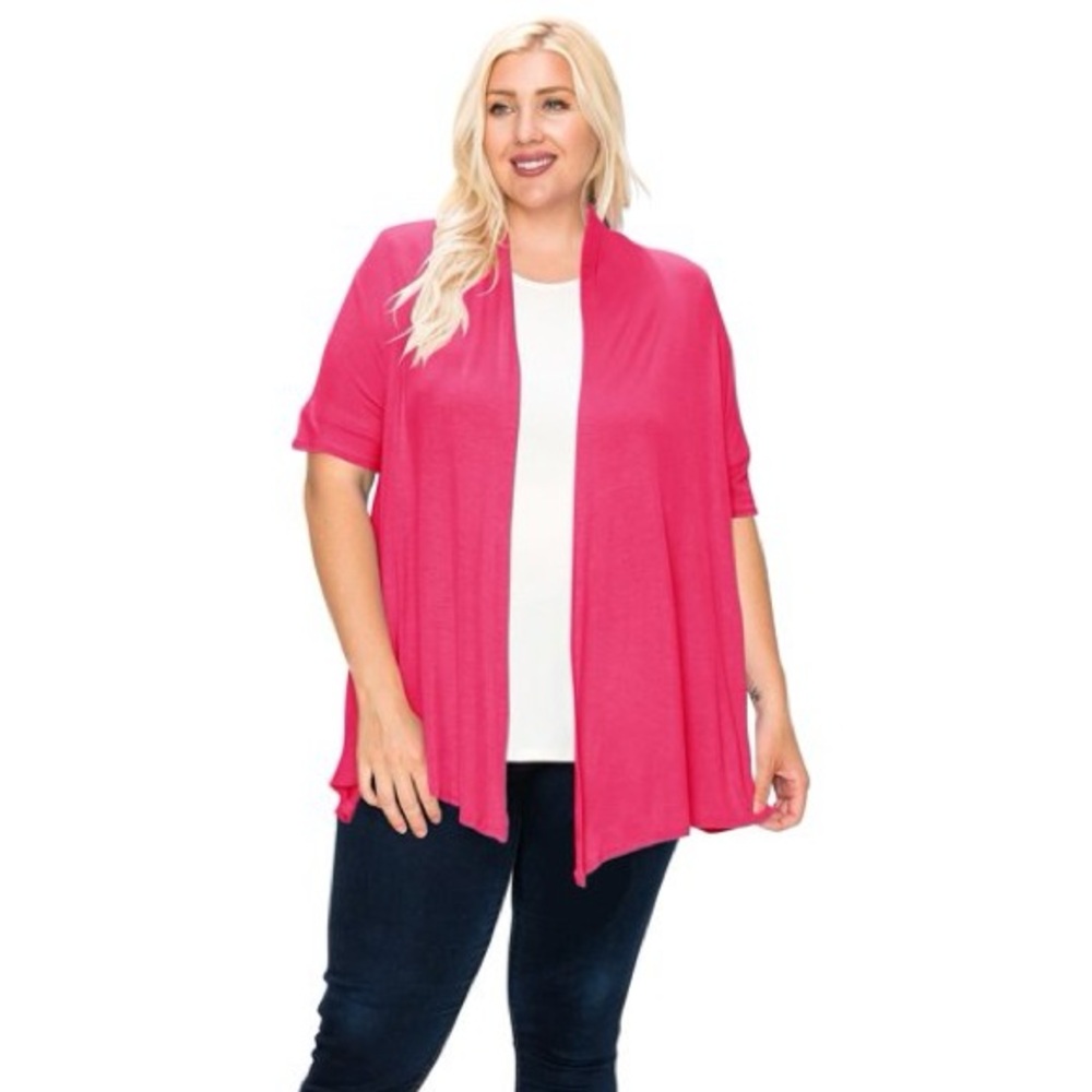 NWT Kim Rogers Elbow Sleeve Cardigan. Size:3XL
